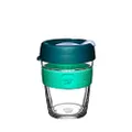 KeepCup Reusable Coffee Cup Splashproof Sipper - Brew Tempered Glass | 12oz/340ml - Eventide
