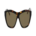 DKNY Womens Classic Sunglasses, Dark Tortoise, 58/12 US