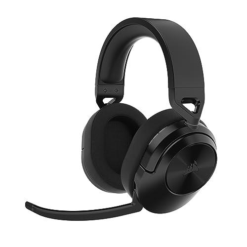 CORSAIR HS55 Wireless Core Lightweight Gaming Headset - Omnidirectional Microphone - Neodymium Driver - Up to 50 ft Range - iCUE Compatible - PC, PS5, PS4, Nintendo Switch - Carbon