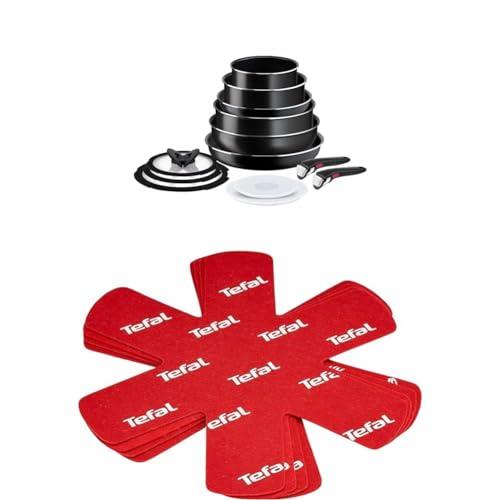 Tefal Ingenio Easy On Non-Stick 13 Piece Cookware Set, L1599243 + Tefal Ingenio Accessory - Cookware Protectors Set of 4, K2203004
