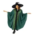Rubies Professor McGonagall Robe Costume with Hat, One Size Olive Green