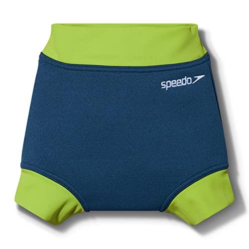 Speedo Boy's Learn to Swim Essential Swim Nappy, Harmony Blue/Green Lizard, 6 Months