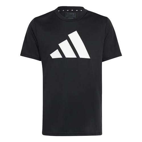 adidas Sportswear Train Essentials Aeroready Logo Regular-Fit Kids' Training T-Shirt, Black, 11-12 Years