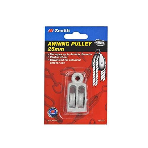 Zenith Double Awning Pulley, 25 mm Size