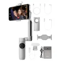 Insta360 Flow Creator Kit - AI Tracking Smartphone Stabilizer, Phone Gimbal, 3-Axis Stabilization, Built-in Selfie Stick & Tripod, Portable & Foldable, Pro Lighting, YouTube TikTok Video, Stone Gray