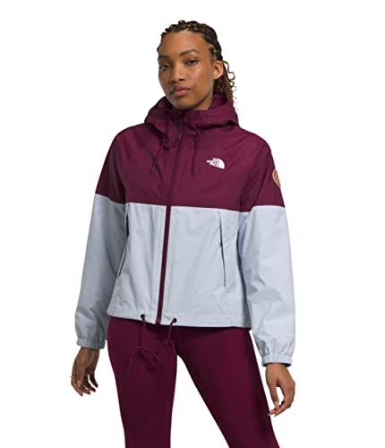The North Face Womens Classic Rain Hoodie, Boysenberry-Dusty Periwinkle-Mandarin, Small US