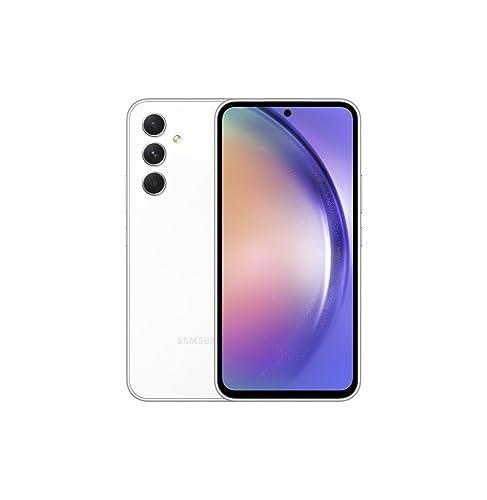 Samsung Galaxy A54 5G + 4G LTE (128GB + 8GB) Unlocked Dual Sim (Only T-Mobile/Mint/Metro USA Market) 1 Year Latin America 6.4" 120Hz 50MP Triple Cam + (25W Charger) (Awesome White (SM-A546M))