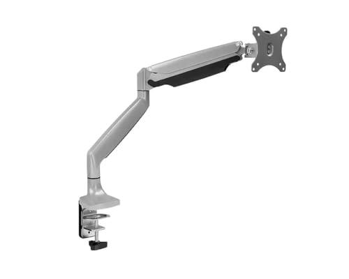 Pout Eyes13 Full Motion Gas Spring Single Monitor Arm, Silver