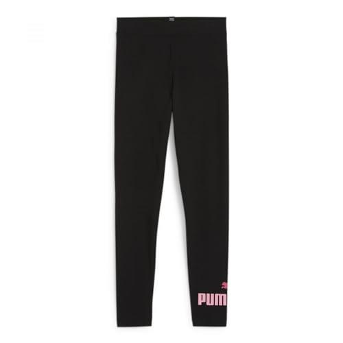 PUMA Girl's Essential Logo Leggings, Black, M