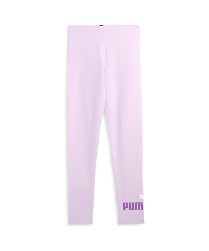 PUMA Girl's Essential Logo Leggings, Grape Mist, Medium