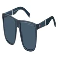Tommy Hilfiger Men's TH 2043/S Sunglasses, Matte Blue/Blue