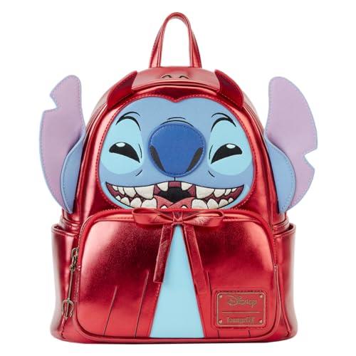 Loungefly Disney Stitch Devil Mini Backpack, Lilo and Stitch Halloween Fashion Bag, Multi, One Size