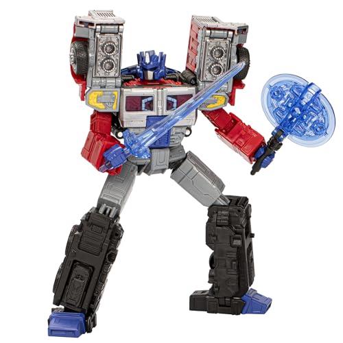 Transformers Legacy United Leader Class G2 Universe Laser Optimus Prime, 7.5-inch Converting Action Figure, 8+