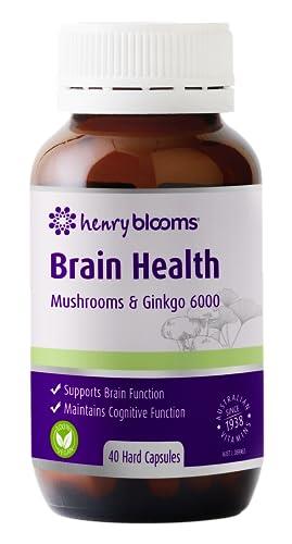 Henry Blooms Brain Health Mushrooms & Ginkgo 6000 40 capsules