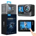 AKASO Brave 8 Lite Sports Camera 4K60FPS 20MP WiFi Waterproof Camera with SuperSmooth Stabilization, Touch Screen, 150° Wide Angle, Waterproof up to 60M, Slo-mo 8X, 4X Zoom, 2 x 1550mAh Batteries