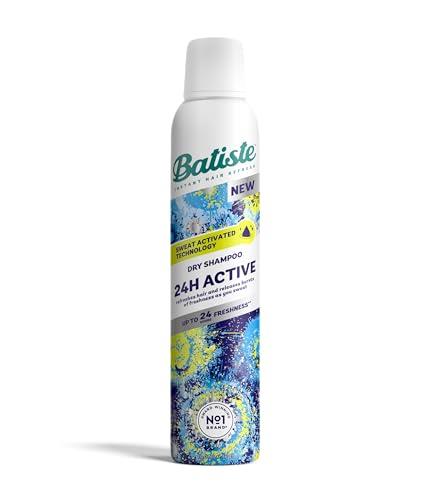 Batiste Dry Shampoo, 24H Active Waterless Shampoo, No Rinse Shampoo Hair Spray with Uplifting Fragrance, Sweat Activated Dry Shampoo Spray, Vegan Friendly & Invisible, by Batiste Hair Care – 200ml