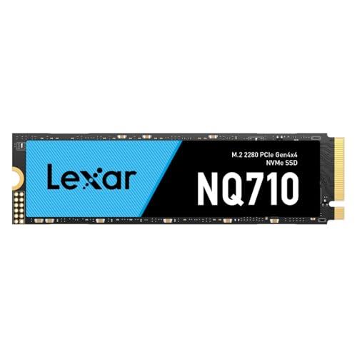Lexar NQ710 M.2 SSD 2TB, PCIe 4.0 Gen4x4 NVMe SSD, Internal SSD 2TB Read up to 5000MB/s Read, Write up to 4000MB/s, Internal Solid State Drive for PC, Laptop, Video Editing (LNQ710X002T-RNNNG)