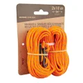 Quechua 2 Guy Ropes and 4 Reflective Guy Lines for Tents, Fluo Orange