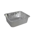 BBQ Buddy Deep Aluminium Tray - 2 Pack - Disposable Aluminium Foil Pans for Barbeque - Extra Deep Barbecue Roast Trays - 36 x 29 x 7cm