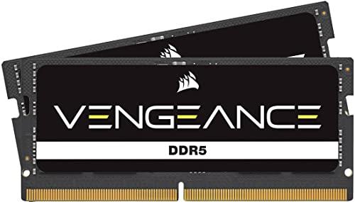 CORSAIR Vengeance SODIMM DDR5 RAM 64GB (2x32GB) 5600MHz CL48 Intel XMP iCUE Compatible Computer Memory - Black (CMSX64GX5M2A5600C48)
