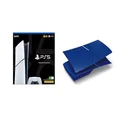 PS5 Digital Console (Slim) + Blue Cover