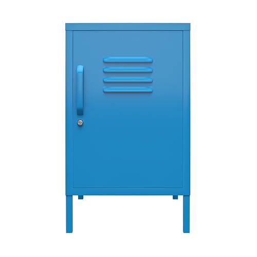 Novogratz Cache Metal Locker, Blue End Table