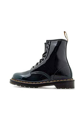 Dr. Martens Men's Vegan 1460 Fashion Boot, Black/Dms Green, 5 Women/4 Men