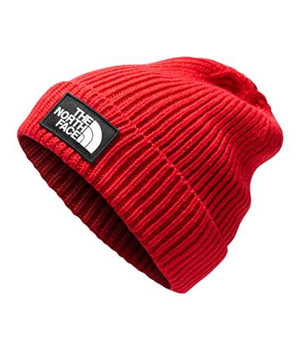 The North Face Men's Logo Box Cuffed Beanie, TNF Red, One Size