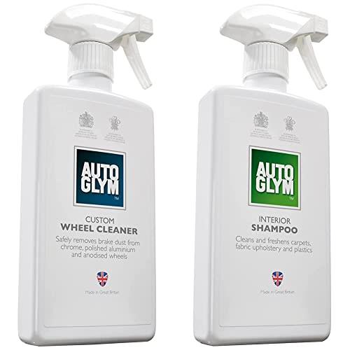 Autoglym Custom Wheel Cleaner 500ml & Interior Shampoo 500ml