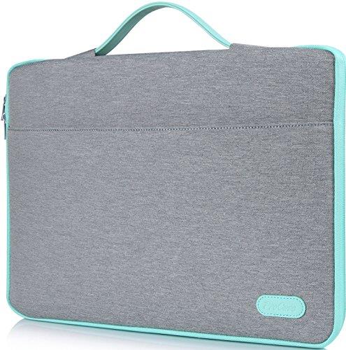 ProCase 12-12.9 inch Sleeve Case Bag for MacBook Pro 13 2016-2021/ MacBook Pro 14 inches/MacBook Pro 14 inches / MacBook Air 2018-2021 / Surface Pro X 2017/Pro 8 7 6 4 3, iPad Pro Protective Carrying Cover Handbag for 11" 12" Lenovo Dell Toshiba HP ASUS Acer Chromebook -Light Grey