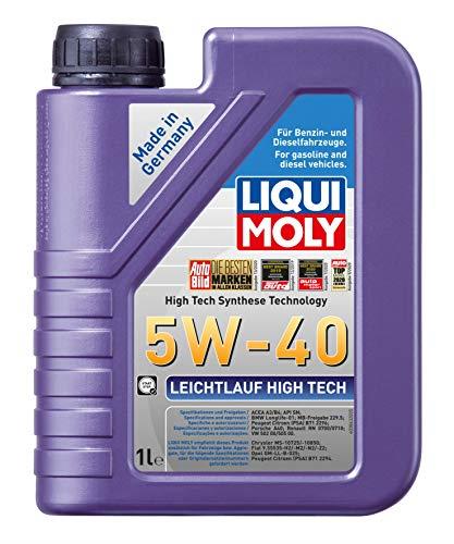 LIQUI MOLY Leichtlauf High Tech 5W-40 | 1 L | Synthesis technology motor oil | SKU: 2327
