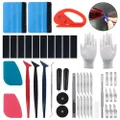 Keadic 47Pcs Car Vinyl Wrap Tool Kits, Felt Squeegees with Spare Fabric Felts, Vinyl Graphic Magnet Holders, Gloves, Zippy Vinyl Cutter, Utility Knife and Blades, Micro Squeegees and Storage Box