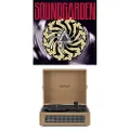 Crosley Voyager Portable Bluetooth Turntable (Tan) and Soundgarden - Badmotorfinger [Bundle]