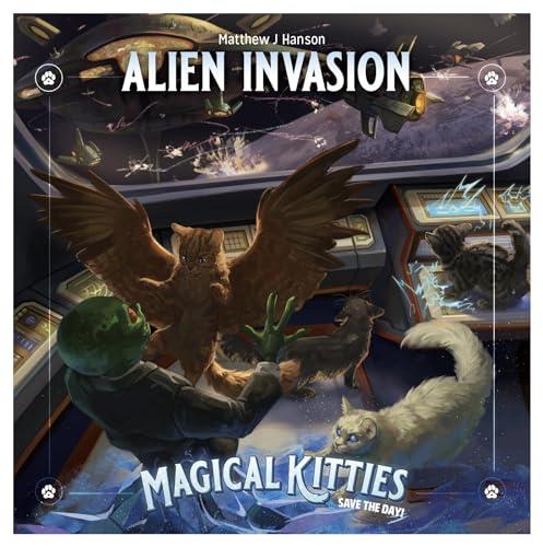 Atlas Games Magical Kitties Save The Day Hometown Alien Invasion Board Game