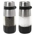 Oxo Accent Mess-Free Salt & Pepper Grinder Set, Silver