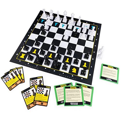 Spin Master Games Chess Made Simple, Beginner Learning Chess Set with Chess Board and Chess Pieces 2-Player Strategy Board Game, for Adults and Kids Ages 8 and Up