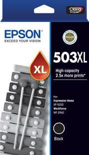 Epson 503XL - High Capacity - Black Ink Cartridge for XP-5200, WF-2960, C13T09R192