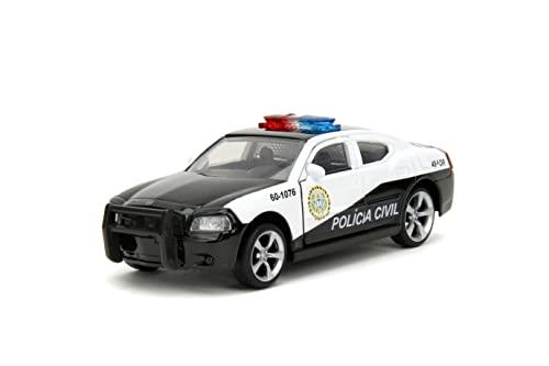 Jada Toys Hollywood Rides 1:32 Scale Fast and Furious 5 2006 Dodge Charger Police Car Die-Cast Vehicle