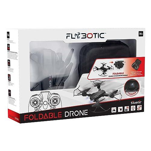 Silverlit Flybotic Foldable Remote Control Drone Toy, Black