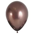 Amscan Sempertex 976 Metallic Reflex Latex Balloons, 30 cm Size, Truffle (Pack of 50)