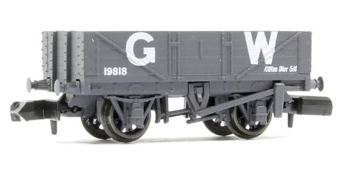 Peco British Railways GWR Scale 9 Feet Wheelbase 5 Plank Open Wagon, Grey