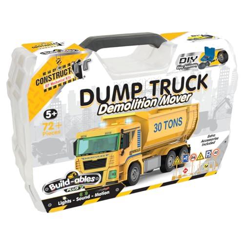 Construct IT Build-ables Plus Dump Truck Demolition Mover DIY Construction Toy 72-Pieces Set