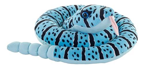 Wild Republic Snakes Eco Blue Rock Rattlesnake, Stuffed Animal, 36 Inches, Plush Toy, Fill is Spun Recycled Water Bottles, Eco Friendly