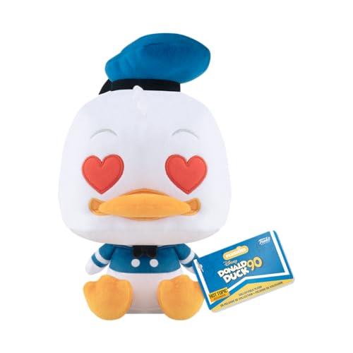Funko Pop Disney Heart Eyes Donald Duck: 90th Anniversary Plush Toy, 7-Inch Size