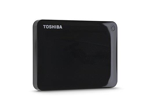 Toshiba Canvio Connect II 1TB Portable Hard Drive, Black (HDTC810XK3A1)