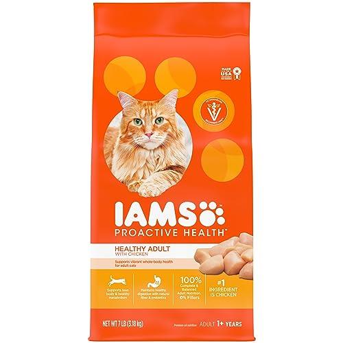 Iams Proactive Health Healthy Adult Dry Cat Food with Chicken, 7 Lb. Bag