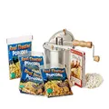 Wabash Valley Farms Original Whirley Pop Stovetop Popcorn Popper - Includes Theater Popcorn Gift Set