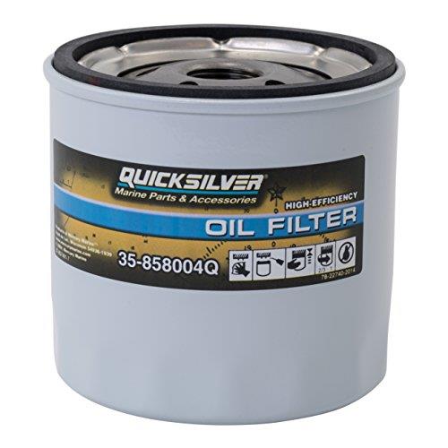 Quicksilver 858004Q High Performance Oil Filter for MerCruiser Stern Drive and Inboards Engines