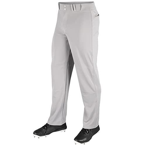 CHAMPRO Boys' Youth MVP Open Bottom Relaxed Fit Baseball Pants Grey