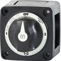 Blue Sea Systems 6007200 m-Series Battery Switch Selector, Black
